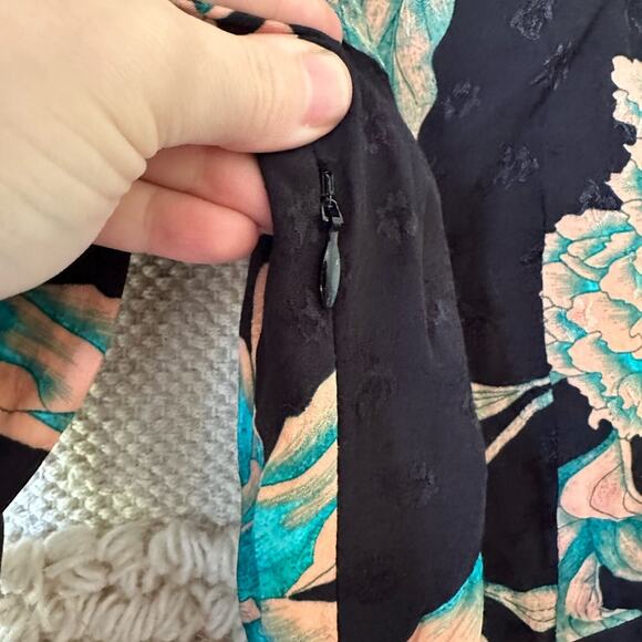 Sandro Printed Wrap-over Mini Dress - Picture 10 of 11